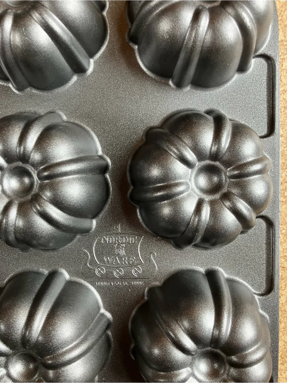 Nordic Ware Mini Fluted Muffin Pan/mini Bundt Pan Makes 12 Mini Bundt Cakes
